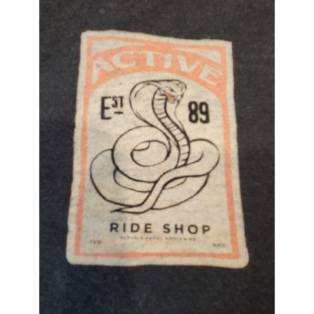 Vintage Y2K Bike T Shirt Mens Small ‎ Cobra Snake Est. 1989 Active Line Cycling - Picture 3 of 8